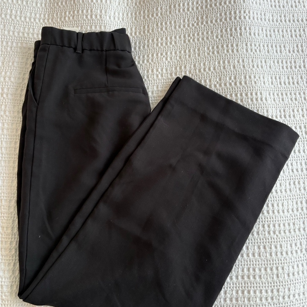 Abercrombie & Fitch Women's Black Sloan Tailored Wide Leg Pants